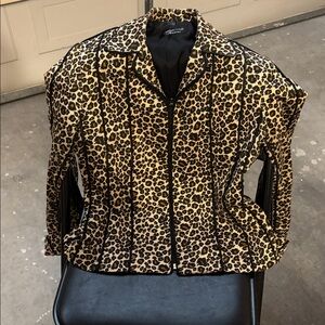 Vintage Giancarlo Ferrari Leopard Print Jacket